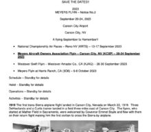 MAOA 2023 Fly-In Notice Second Update