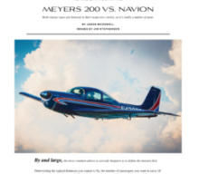 Flying Magazine: Meyers 200 vs Navion…